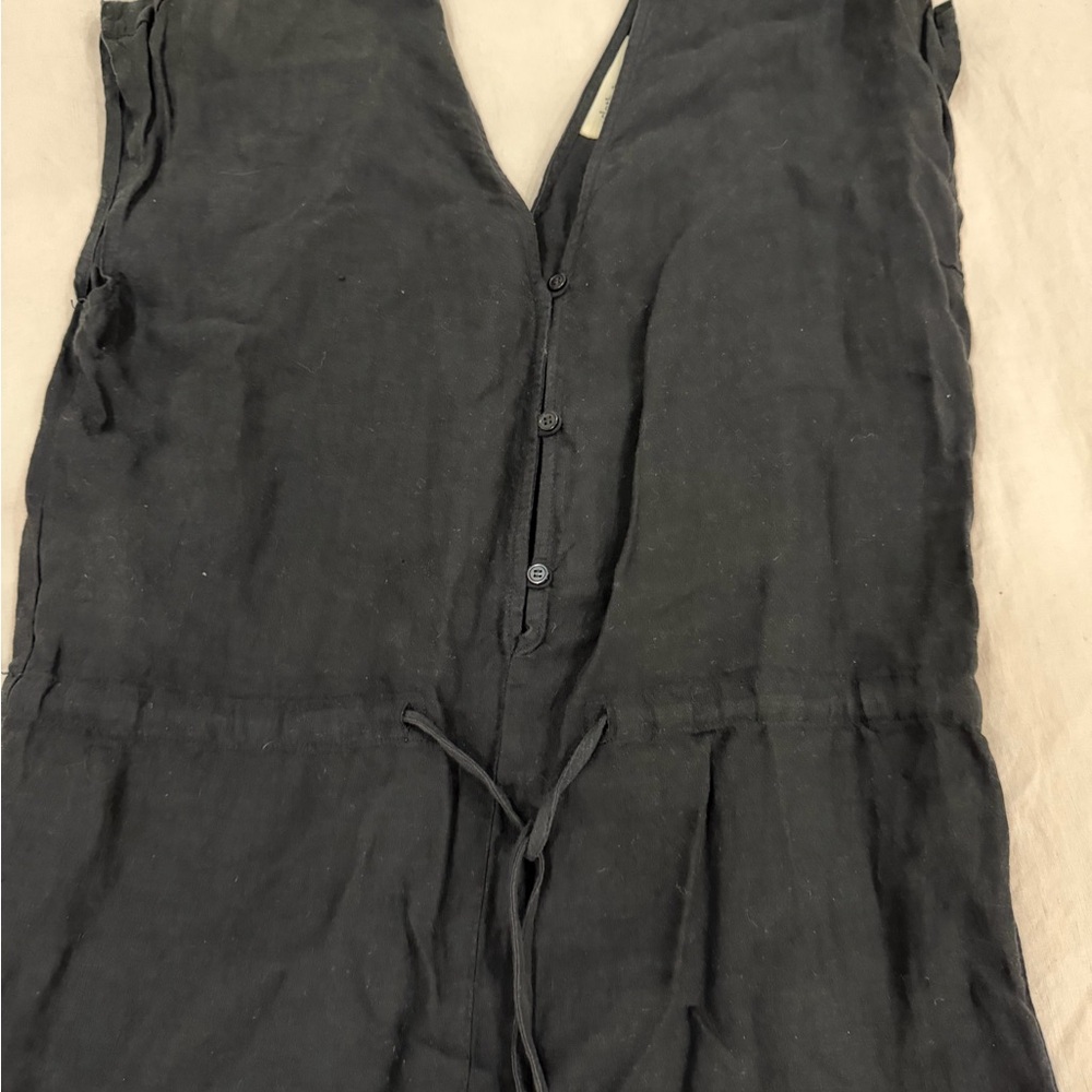 Cloth & Stone Linen Charcoal Jumpsuit - Picture 2 of 4